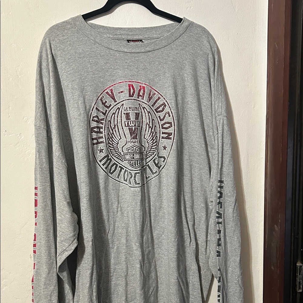 Harley-Davidson Gray Long Sleeve Tee size men 4xl